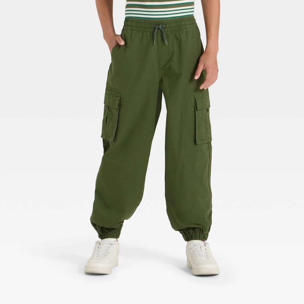 Boys' Mid-Rise Tapered Cargo Jogger Pants - art class™