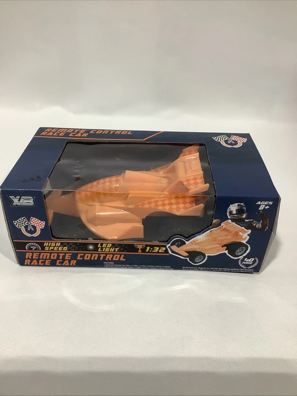 YB Remote Control Race Car 1:32 Orange High Speed LED Light Toy Grade — Actual Product