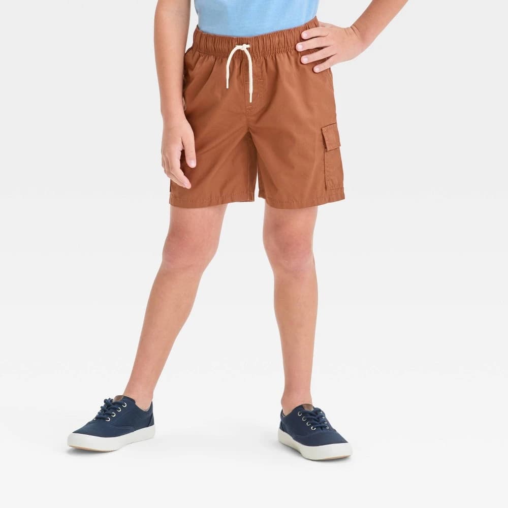 Boys' Pull-On 'Above the Knee' Cargo Shorts - Cat & Jack™ Orange S — Manufacturer Picture