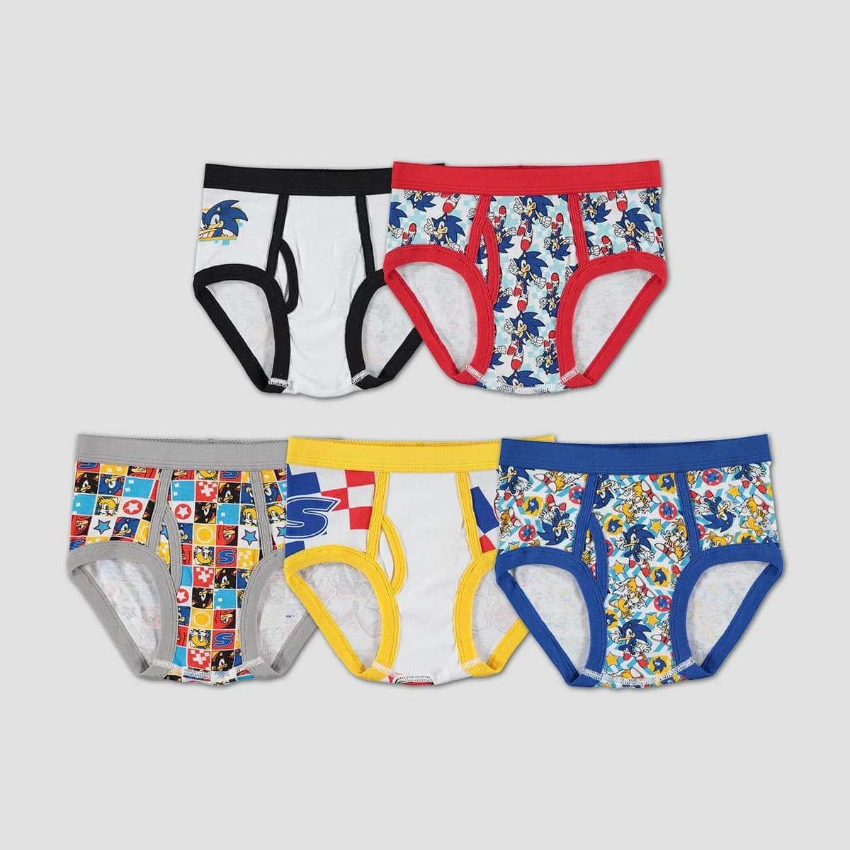 Boys' Sonic the Hedgehog 5pk Briefs - 6 — Manufacturer Picture