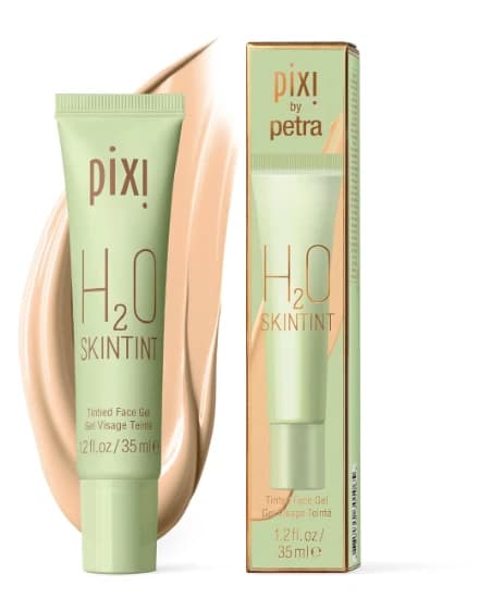 Pixi H2O SkinTint Tinted Gel Moisturiser – Nutmeg, 1.2 fl oz