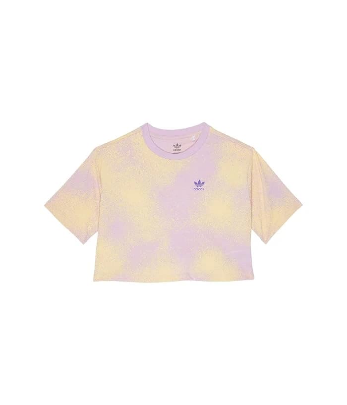 adidas Originals Kids Gradient All Over Print Crop T-Shirt - Size 7-8 Big Kids — Manufacturer Picture