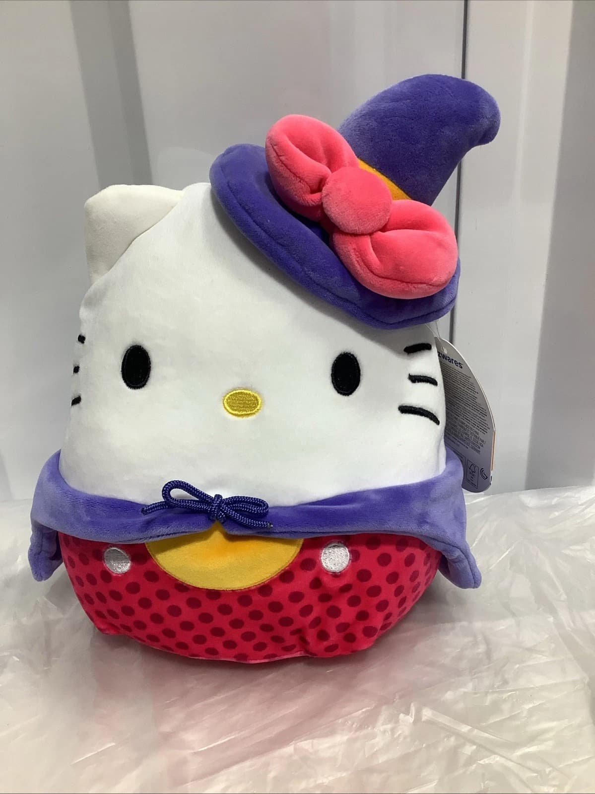 Sanrio Squishmallows 8" Halloween Hello Kitty Witch - Purple and Pink