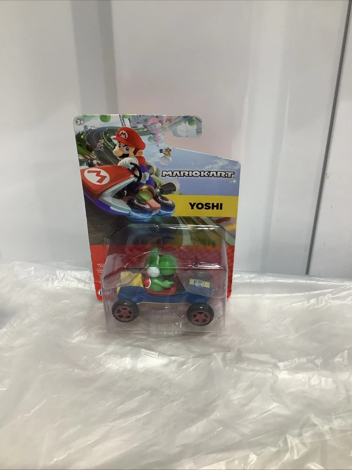 Mario Kart Racers YOSHI in MACH 8 Blue Car Figure Jakks — Actual Product