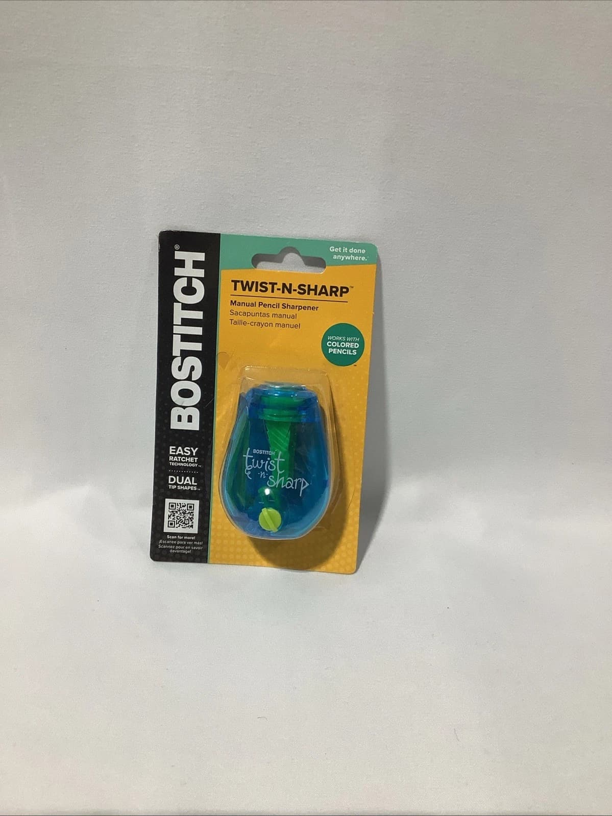 Bostitch Pencil Sharpener, Twist-n-Sharp, Assorted Colors, PS1-ADJ