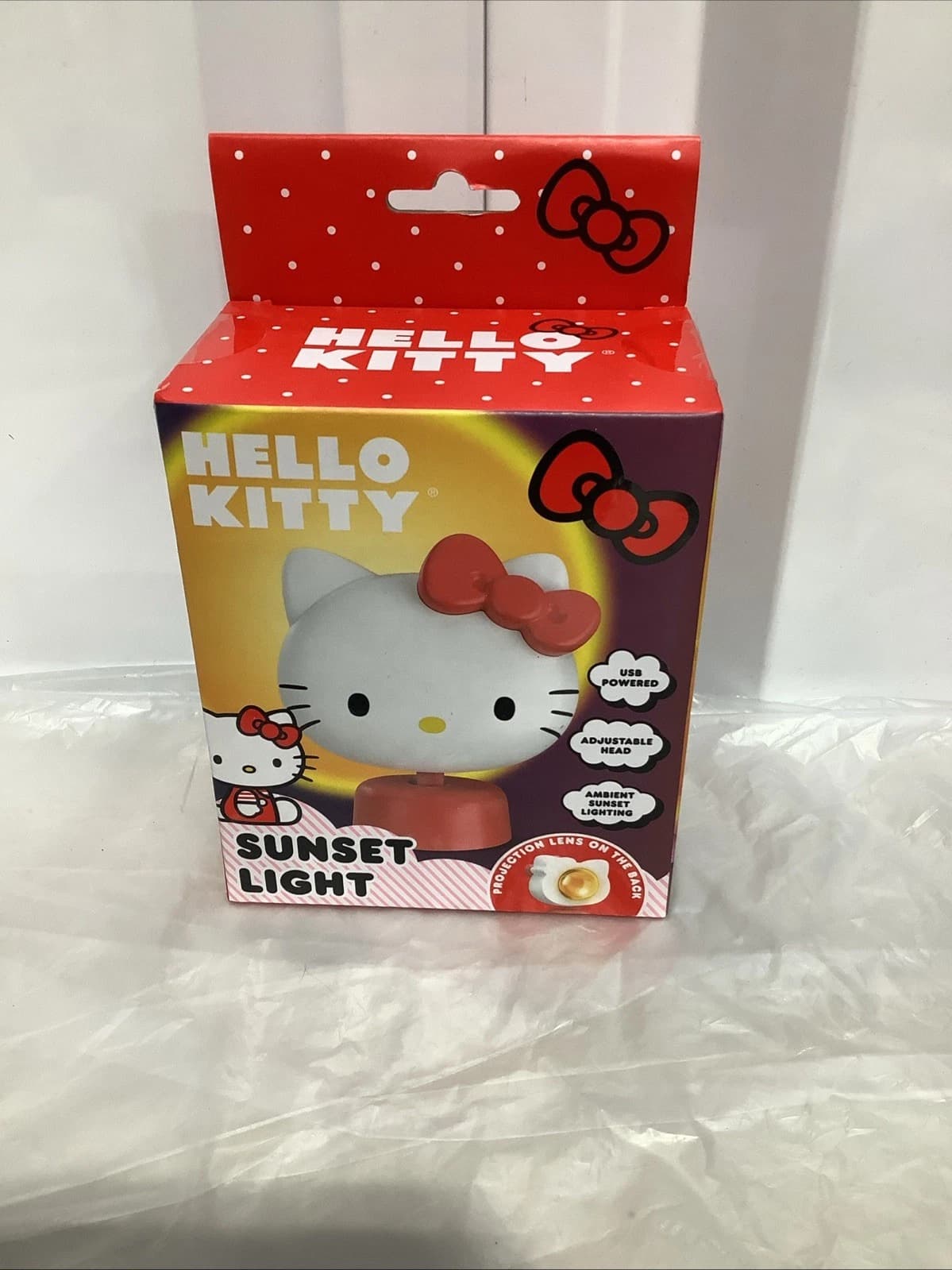 Hello Kitty Sunset Projection Lamp Light - USB Powered — Actual Product