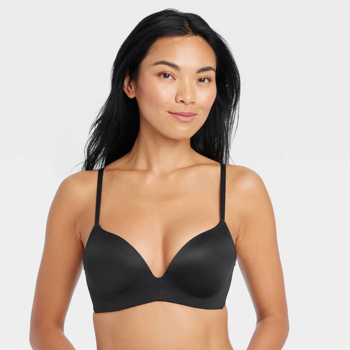 Women's Wirefree Push-Up Bra - Auden™ Black 34A — Manufacturer Picture