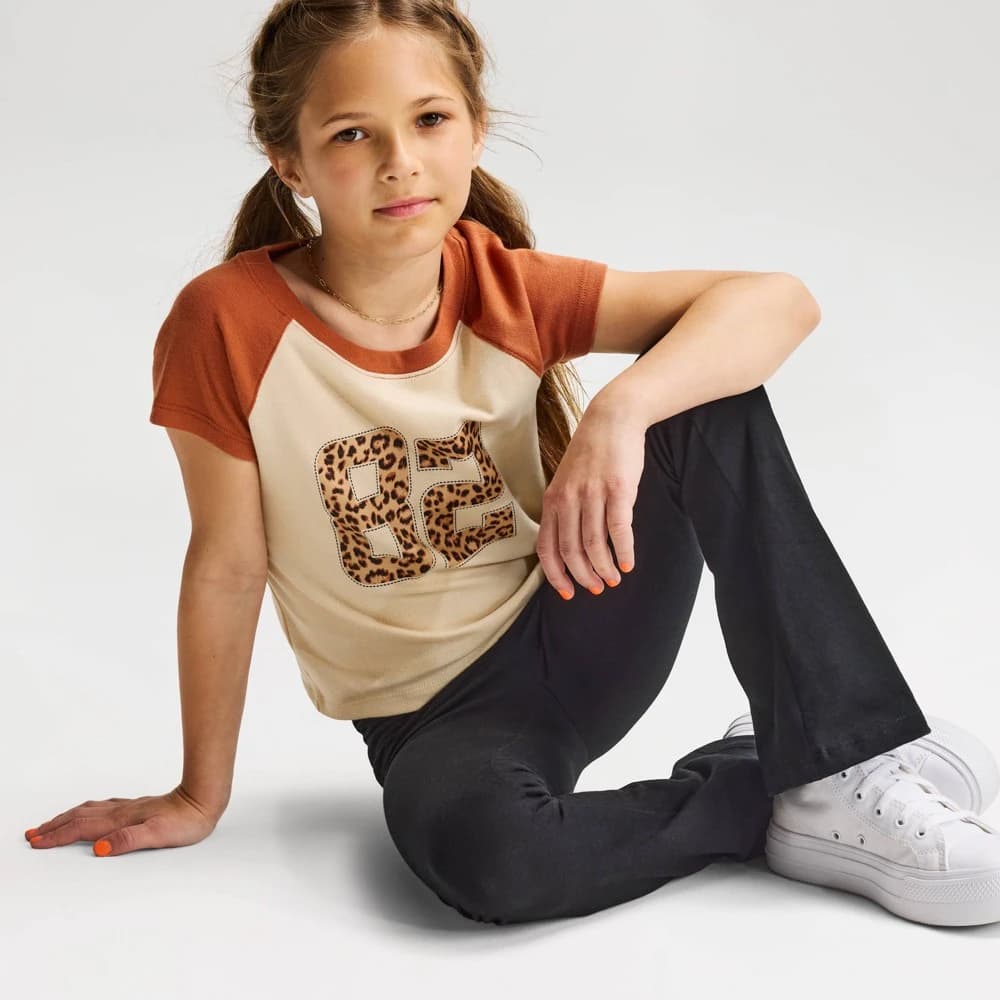 Girls' Flare Leggings - Cat & Jack™ Black S — Manufacturer Picture