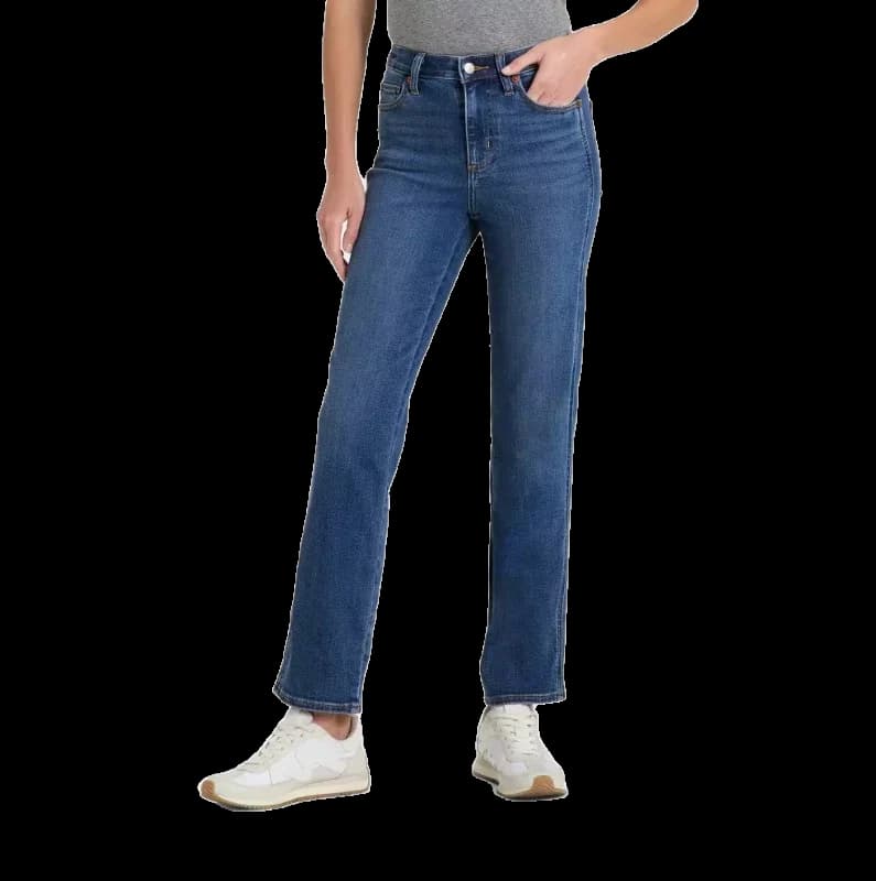 Women's High-Rise Straight Jeans - Universal Thread™ Medium Wash 8