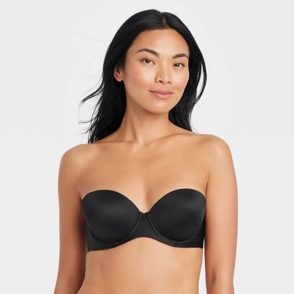 Women's Lightly Lined Strapless Bra - Auden™ Black 34DD