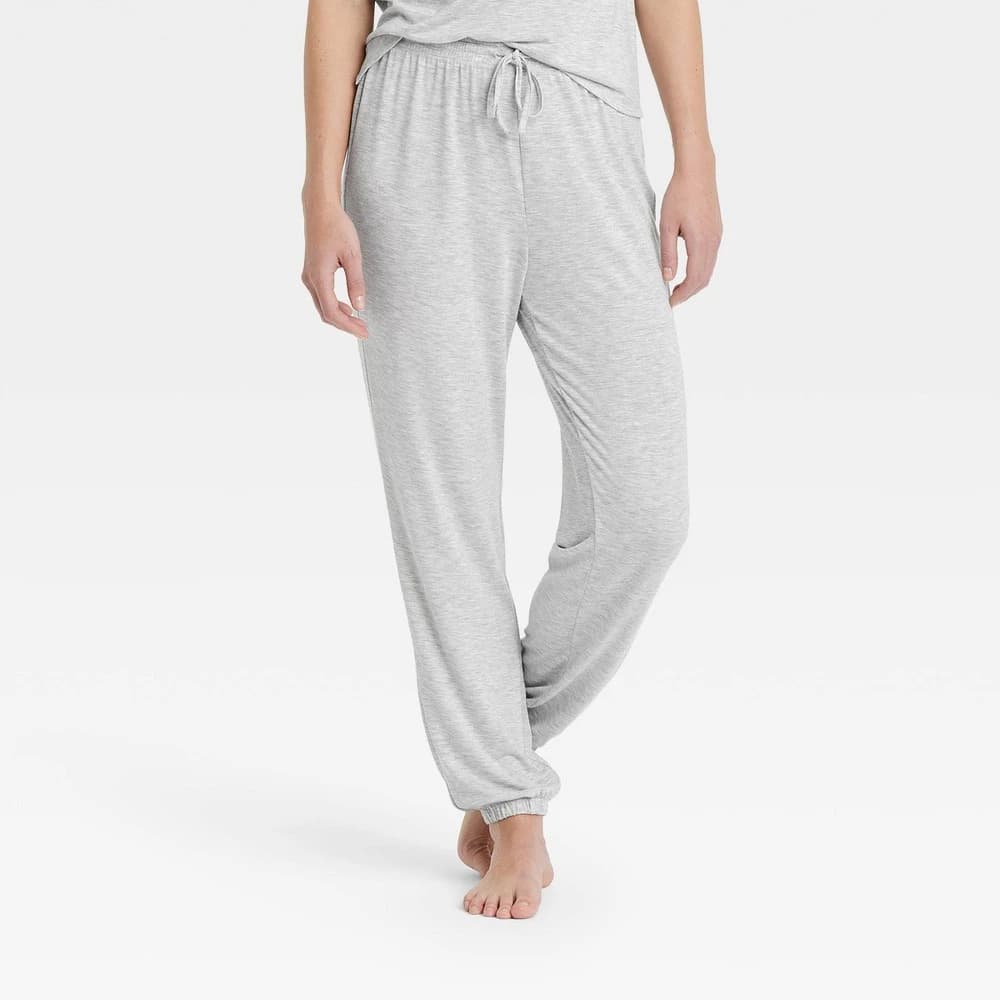 Women's Cooling Jersey Jogger Pajama Pants - Auden™ Gray L — Manufacturer Picture