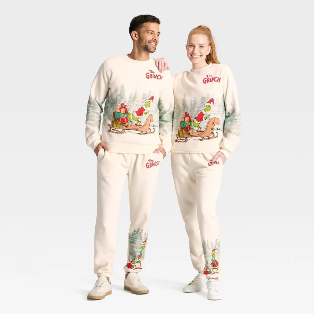 Adult The Grinch Graphic Sweatshirt - Cream M — Manufacturer Picture