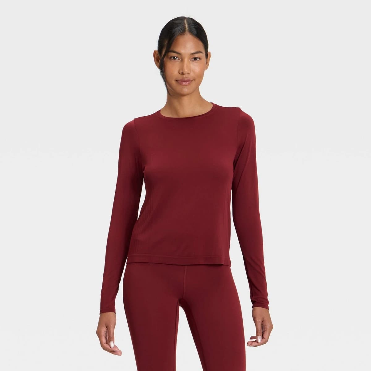 Women's Seamless Long Sleeve Top - All In Motion™ Maroon XXL — Manufacturer Picture