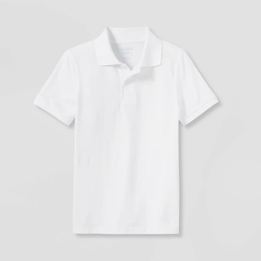 Boys' Short Sleeve Pique Uniform Polo Shirt - Cat & Jack™