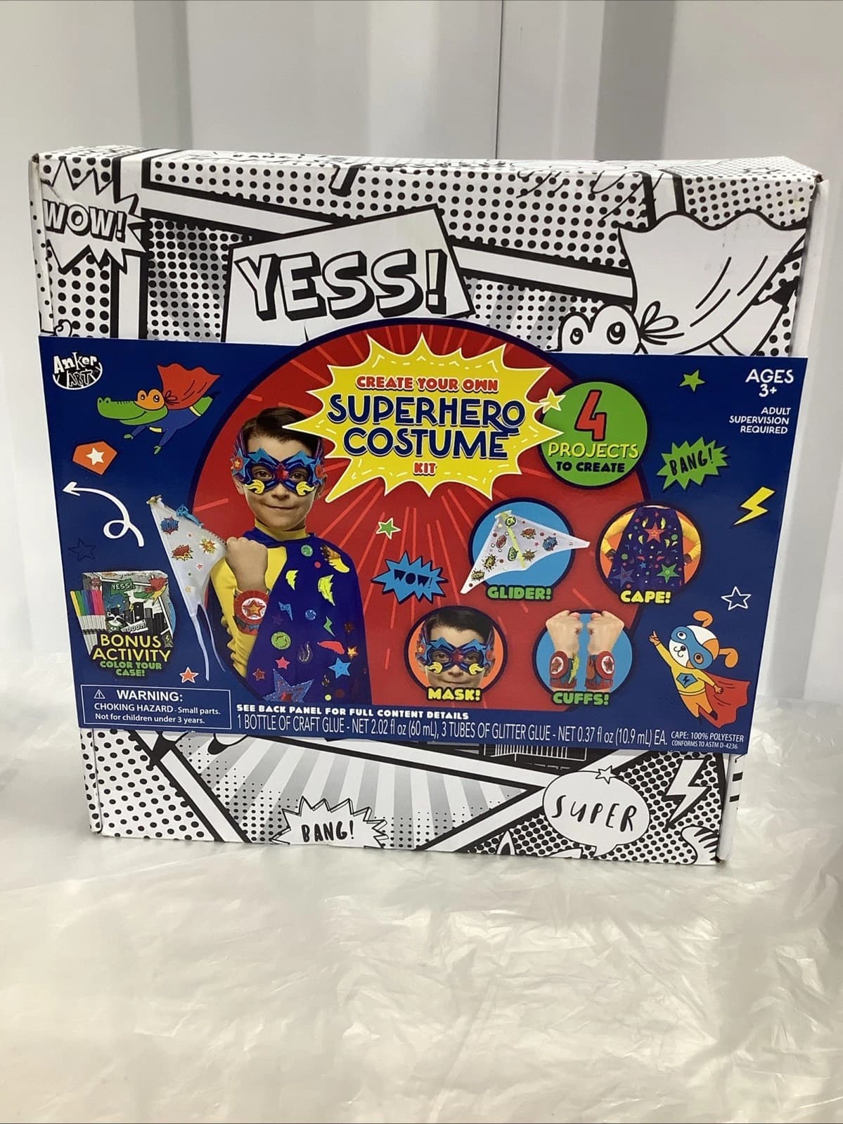 Superhero Costume Kit Create Your Own Superhero Costume Dress Up for Kids — Actual Product