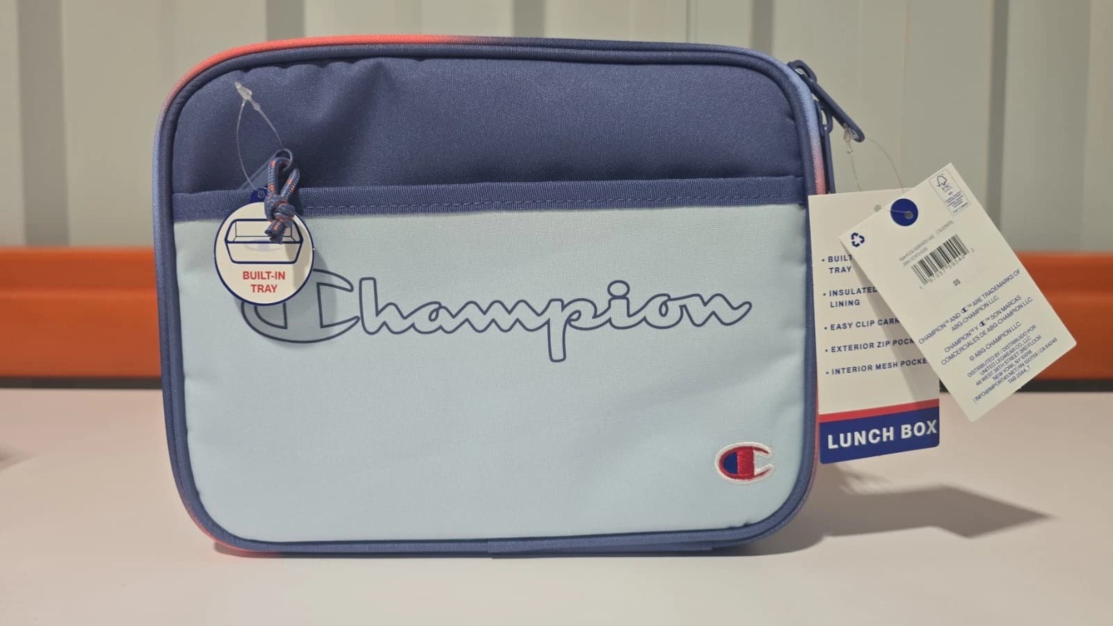 Pack of 12 - Champion Center Lunch Kit with Tray, Light Blue Insulated