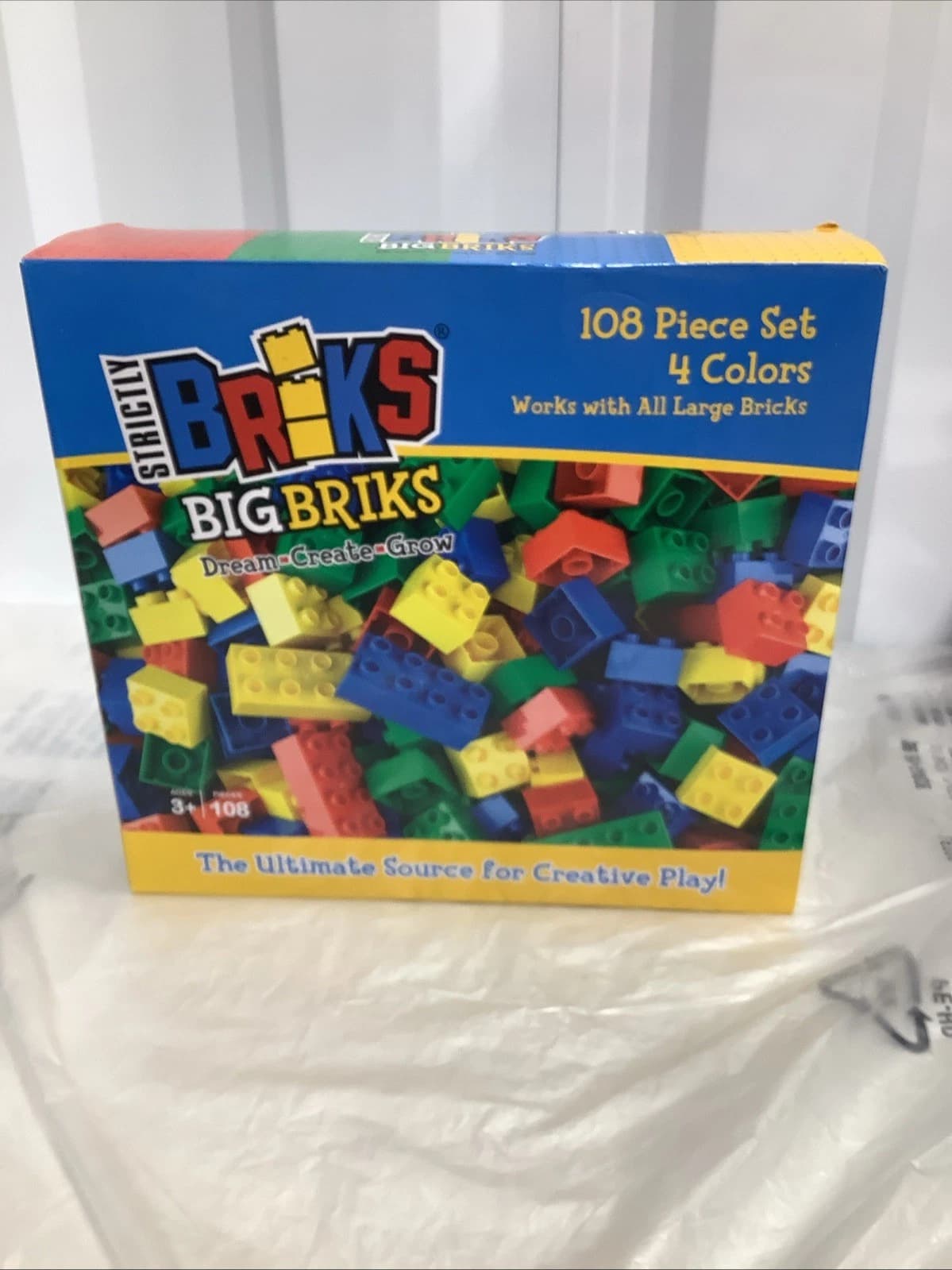 Strictly Briks, Big Briks, 108 Pieces with 4 Colors — Actual Product