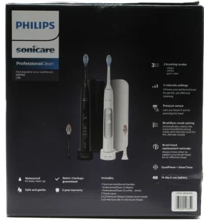 Philips Sonicare ProfessionalClean Rechargeable Toothbrush Set (2 Pack) — Manufacturer Picture