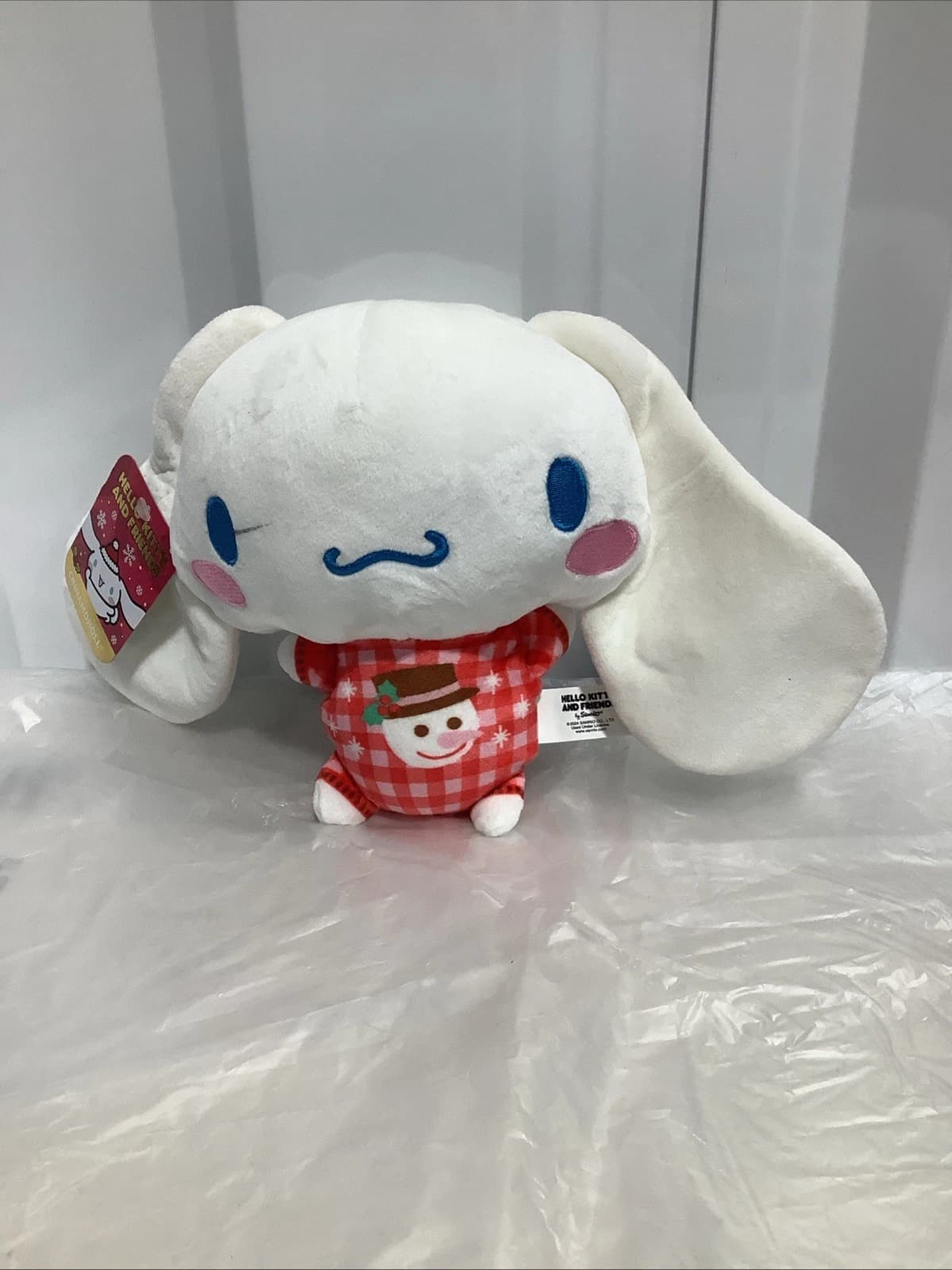 CINNAMOROLL 7” Plush Holiday Pajamas Christmas Gift 2024 plus extra plush.
