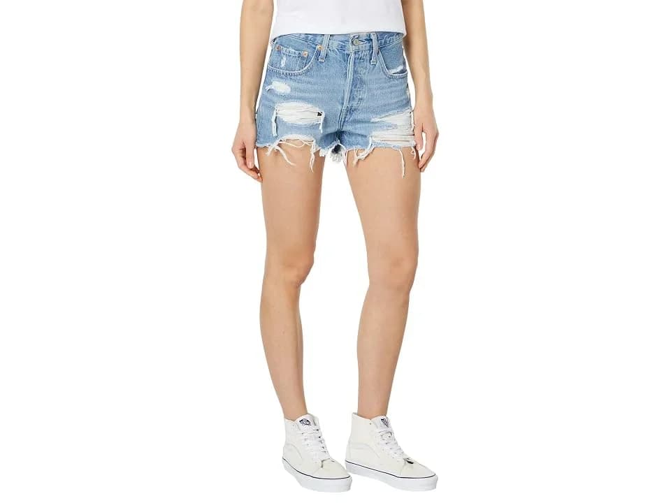 Levi's 501® Original Ripped Cutoff Denim Shorts – Camp Point, Size 26 — Manufacturer Picture