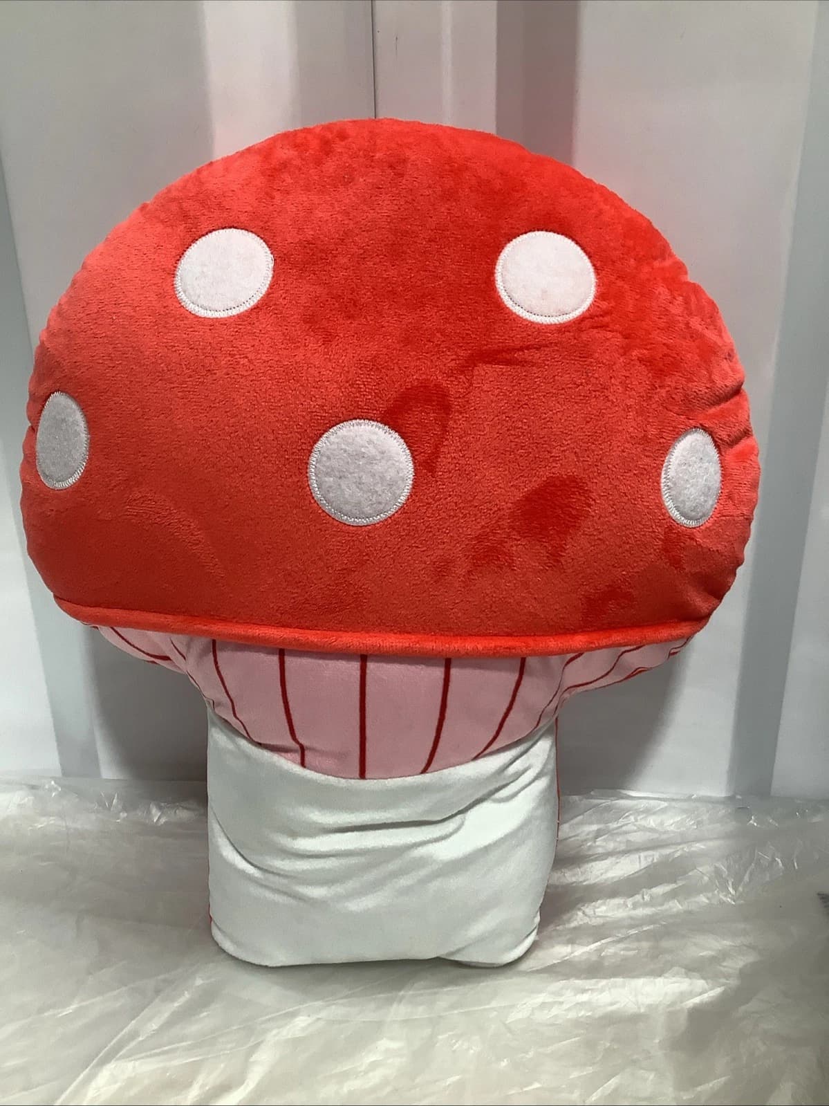 Bullseye's Playground Decorative Mushroom Novelty Pillow 14"x 13"
