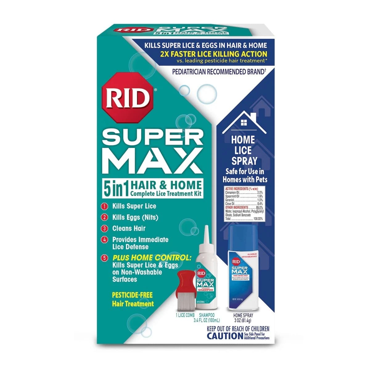 Bundle: RID Super MAX 5-in-1 Hair + Attends Unisex Booster Pad + Girls' Dance Footed Tights