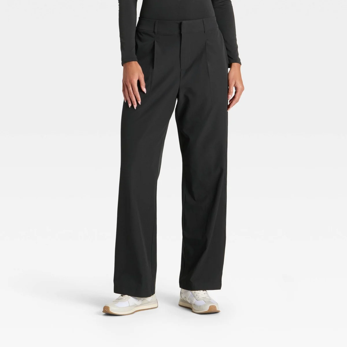 Women's Woven High-Rise Trouser Pants - All In Motion Black M — Manufacturer Picture
