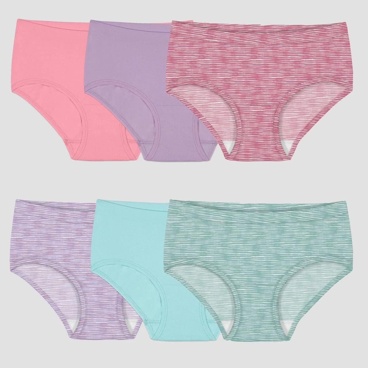 Fruit of the Loom Girls' 6pk Seamless Briefs - 10-12 — Manufacturer Picture