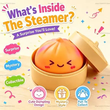 Dumplings! Rainbow Squishy Bun Mystery Dumpling — Manufacturer Picture